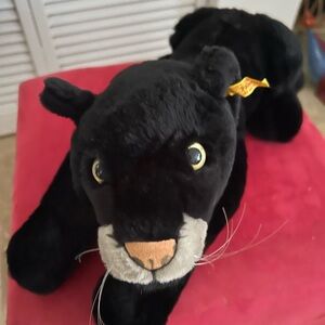 Steiff Molly Black Plush Panther with Button Ear